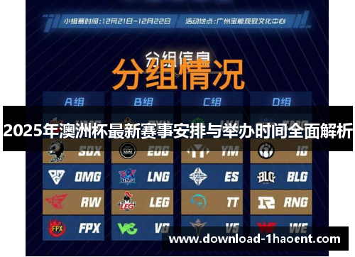 2025年澳洲杯最新赛事安排与举办时间全面解析